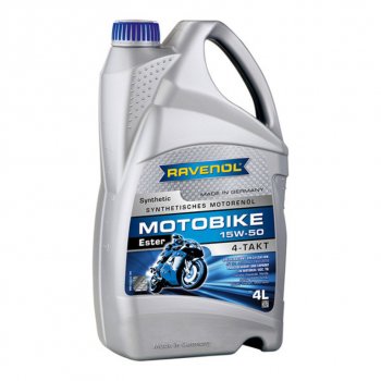 7 249 р. Масло моторное для 4-х тактных двигателей ESTER 4T 15W50 синт.4л RAVENOL RAVENOL 1172113-004  с доставкой в г. Кемерово. Увеличить фотографию 1
