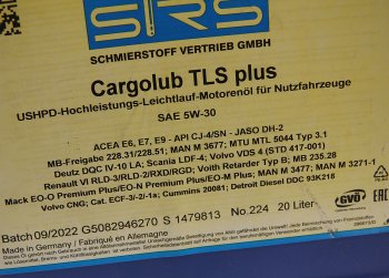 28 999 р. Масло моторное CARGOLUB TLS Plus 5W30 синт.20л SRS SRS 11784  с доставкой в г. Кемерово. Увеличить фотографию 2