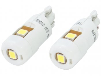 1 849 р. Лампа светодиодная 12V W5W T10W W2.1х9.5d 6000K 90Лм (2шт.) Led White Ultinon Pro6000 PHILIPS PHILIPS 11961cu60x2 PHILIPS 11961cu60x2  с доставкой в г. Кемерово. Увеличить фотографию 1