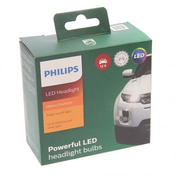 2 349 р. Лампа светодиодная 12V H7 (2шт.) LED HI/LO PHILIPS PHILIPS 11972u1000x2 PHILIPS 11972u1000x2  с доставкой в г. Кемерово. Увеличить фотографию 3