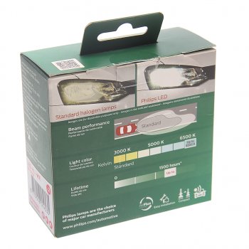 2 349 р. Лампа светодиодная 12V H7 (2шт.) LED HI/LO PHILIPS PHILIPS 11972u1000x2 PHILIPS 11972u1000x2  с доставкой в г. Кемерово. Увеличить фотографию 4