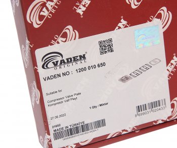 3 899 р. Ремкомплект MAN компрессора (плита,клапаны,прокладки) VADEN VADEN 1200010650  с доставкой в г. Кемерово. Увеличить фотографию 5