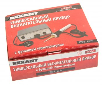 4 299 р. Прибор для выжигания 220В 40Вт с регулировкой температуры REXANT REXANT 12-0142 REXANT 12-0142  с доставкой в г. Кемерово. Увеличить фотографию 5