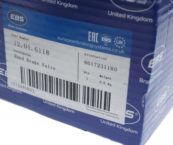 7 399 р. Кран MAN TGA стояночного тормоза EBS EBS 12016118  с доставкой в г. Кемерово. Увеличить фотографию 5