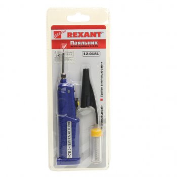559 р. Паяльник 8Вт4.5В мини (питание от 3 батареек AA) REXANT REXANT 12-0181  с доставкой в г. Кемерово. Увеличить фотографию 1
