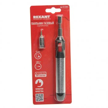 1 369 р. Паяльник газовый портативный 15мл REXANT REXANT 12-0185  с доставкой в г. Кемерово. Увеличить фотографию 3