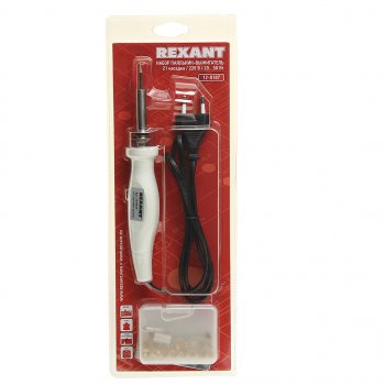 1 249 р. Паяльник 20-50Вт220В выжигатель по дереву (21 насадка) REXANT REXANT 12-0187  с доставкой в г. Кемерово. Увеличить фотографию 1
