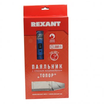 3 699 р. Паяльник 300Вт220В с плоским нагревателем «ТОПОР» REXANT REXANT 12-0188  с доставкой в г. Кемерово. Увеличить фотографию 3