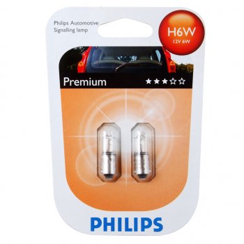 639 р. Лампа 12V H6W BAX9s блистер (2шт.) Halogen PHILIPS PHILIPS 12036b2  с доставкой в г. Кемерово. Увеличить фотографию 1