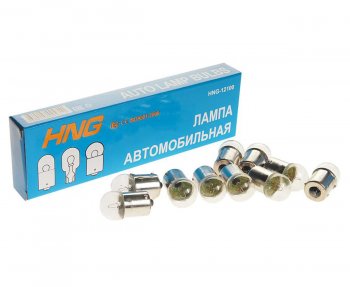 16 р. Лампа 12V R10W BA15s Long Life HNG HNG 12100  с доставкой в г. Кемерово. Увеличить фотографию 1