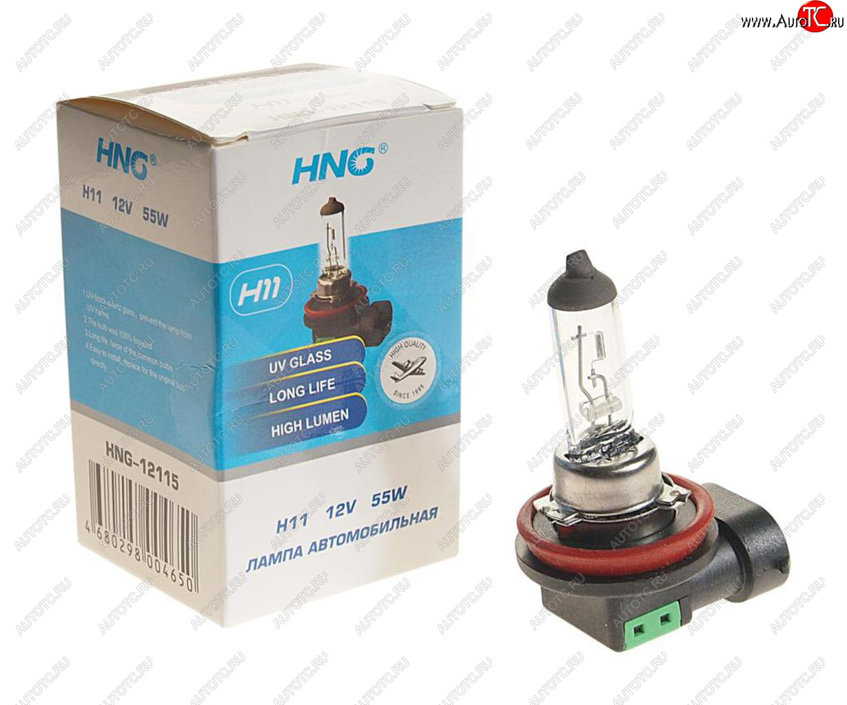 162 р. Лампа 12V H11 55W PGJ19-2 Long Life HNG HNG 12115  с доставкой в г. Кемерово