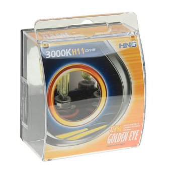 439 р. Лампа 12V H11 55W PGJ19-2 3000К бокс (2шт.) Golden Eye HNG HNG 12115ge2  с доставкой в г. Кемерово. Увеличить фотографию 1