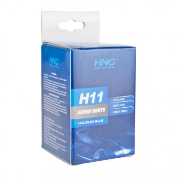 173 р. Лампа 12V H11 55W PGJ19-2 Super White HNG HNG 12115sw  с доставкой в г. Кемерово. Увеличить фотографию 5