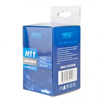 173 р. Лампа 12V H11 55W PGJ19-2 Super White HNG HNG 12115sw  с доставкой в г. Кемерово. Увеличить фотографию 6