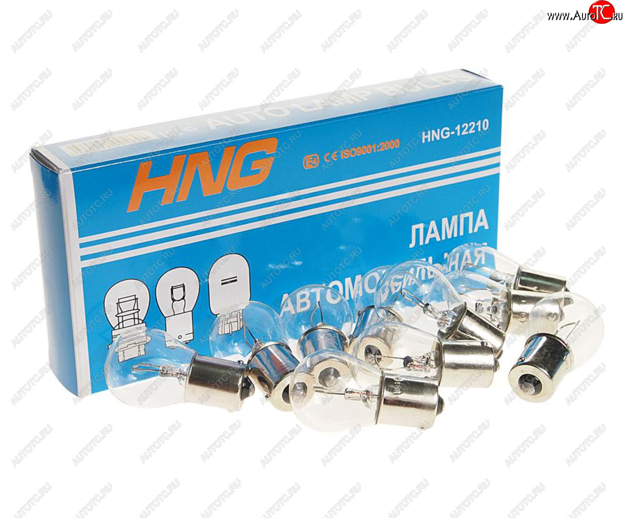 23 р. Лампа 12V P21W BA15s Long Life HNG HNG 12210  с доставкой в г. Кемерово