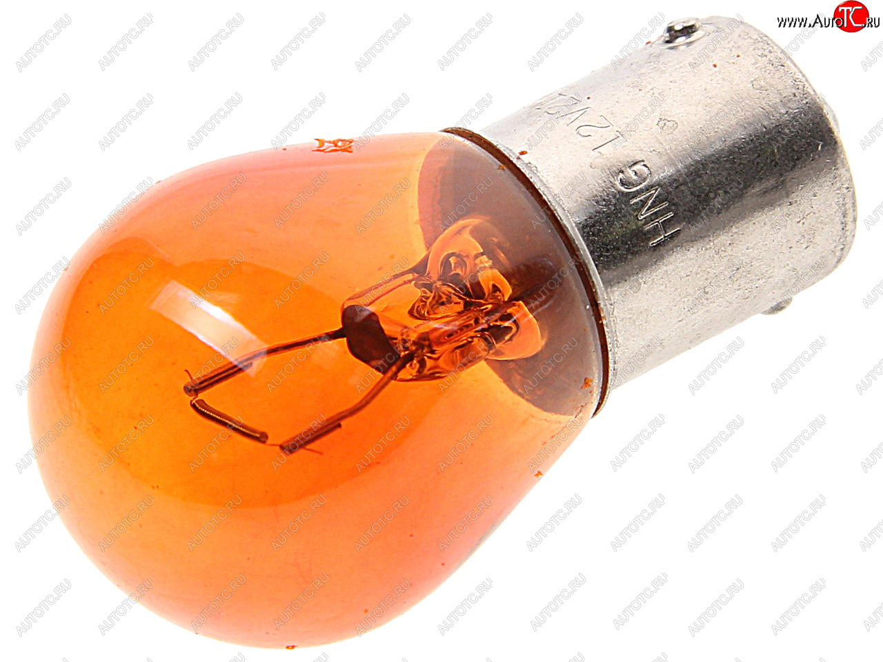 23 р. Лампа 12V PY21W BA15s желтая Amber HNG HNG 12211  с доставкой в г. Кемерово