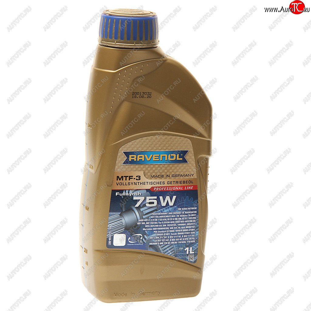 2 399 р. Масло трансмиссионное MTF-3 75W синт.1л RAVENOL RAVENOL 1221104-001  с доставкой в г. Кемерово