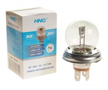 116 р. Лампа 12V R2 7570W P45t Long Life HNG HNG 12275  с доставкой в г. Кемерово. Увеличить фотографию 1