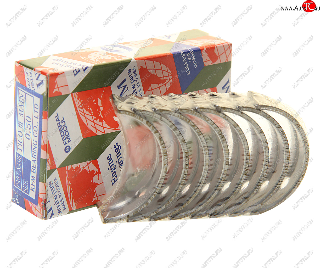 1 799 р. Вкладыши DAEWOO Matiz (0.8) коренные d+0.50 комплект (8шт.) KFM KFM 1230061810050  с доставкой в г. Кемерово