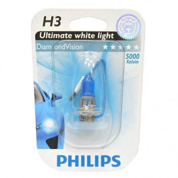 1 139 р. Лампа 12V H3 55W PK22s 5000K блистер (1шт.) Diamond Vision PHILIPS PHILIPS 12336dvb1  с доставкой в г. Кемерово. Увеличить фотографию 1