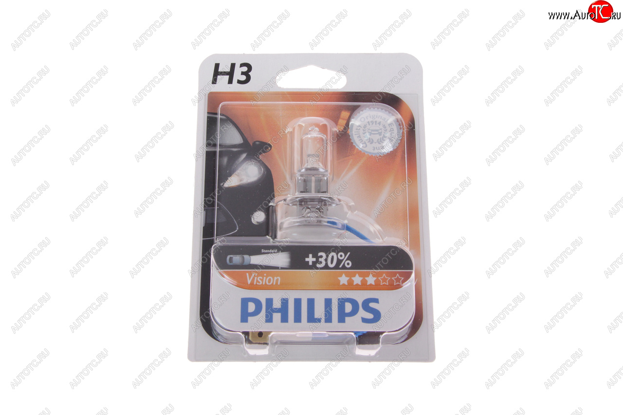 299 р. Лампа 12V H3 55W PK22s +30% блистер (1шт.) Premium PHILIPS PHILIPS 12336prb1  с доставкой в г. Кемерово
