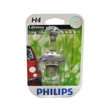 559 р. Лампа 12V H4 6055W P43t-38 блистер (1шт.) Long Life Eco Vision PHILIPS PHILIPS 12342llecob1  с доставкой в г. Кемерово. Увеличить фотографию 1