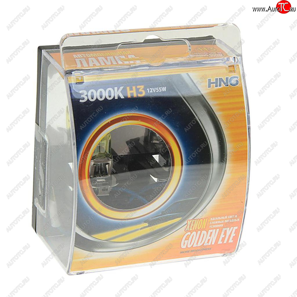 228 р. Лампа 12V H3 55W PK22s 3000К бокс (2шт.) всесезонная Golden Eye HNG HNG 12355ge2  с доставкой в г. Кемерово