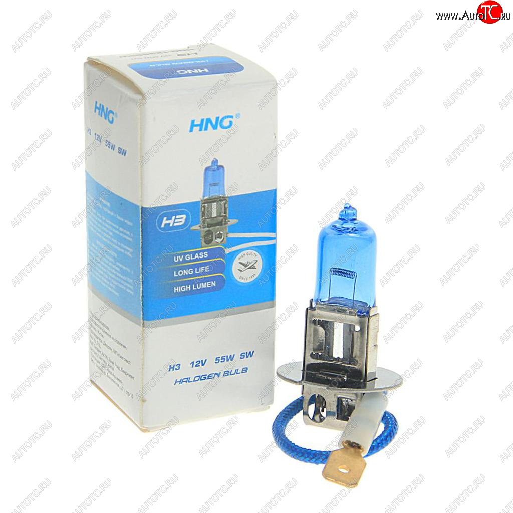 81 р. Лампа 12V H3 55W PK22s Super White HNG HNG 12355sw  с доставкой в г. Кемерово