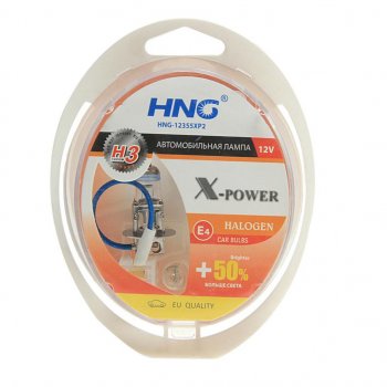 399 р. Лампа набор 12V H3 55W+50% PK22s+W5W бокс (2шт.+2шт.) X-Power HNG HNG 12355xp2  с доставкой в г. Кемерово. Увеличить фотографию 1