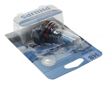 2 989 р. Лампа 12V H8 35W PGJ19-1 блистер (1шт.) White Vision Ultra PHILIPS PHILIPS 12360wvuбл  с доставкой в г. Кемерово. Увеличить фотографию 2