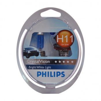 3 689 р. Лампа набор 12V H11 55W + W5W/T105 PGJ19-2 бокс (2шт.+2шт.) Crystal Vision PHILIPS PHILIPS 12362cvsm PHILIPS 12362cvsm  с доставкой в г. Кемерово. Увеличить фотографию 1