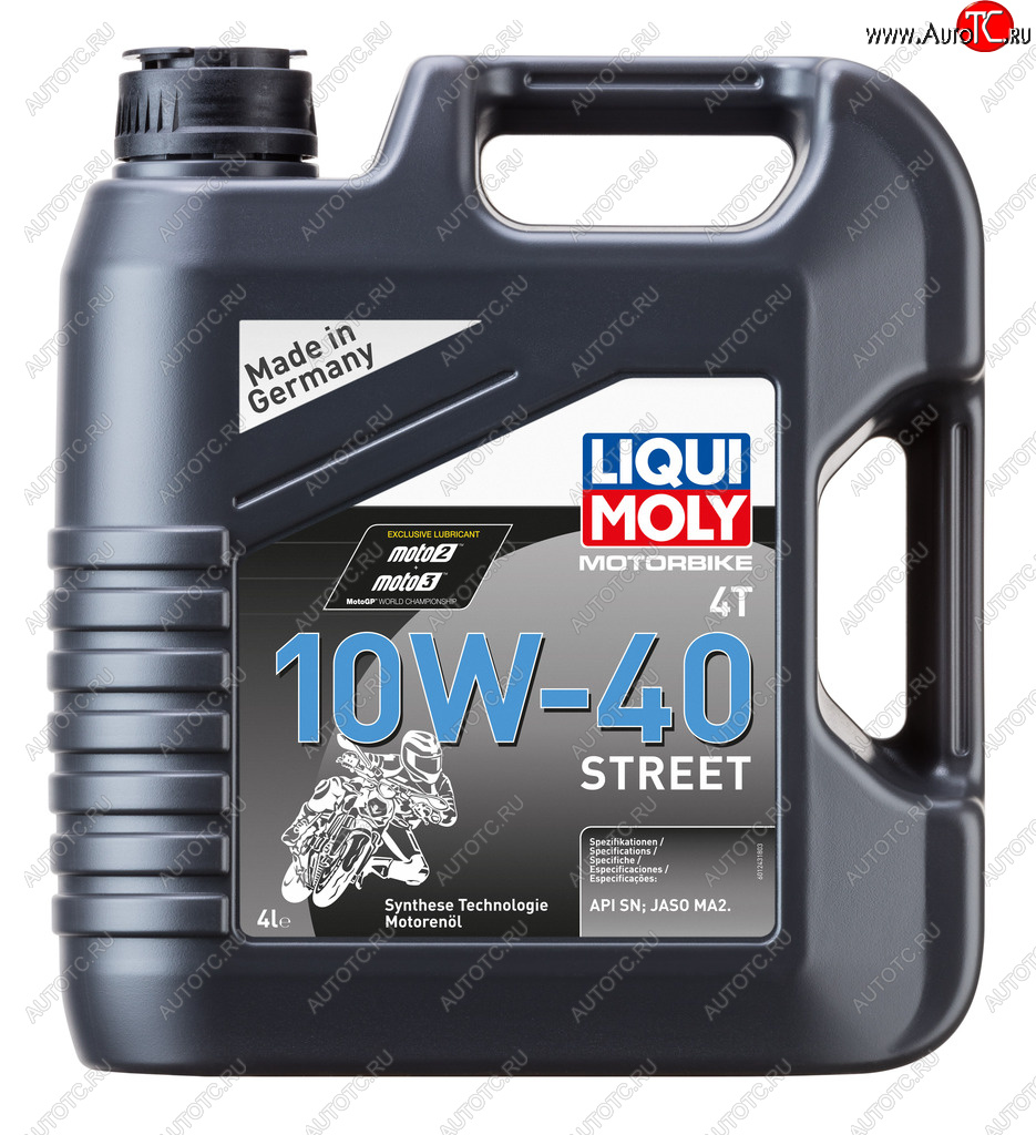 6 249 р. Масло моторное для 4-х тактных двигателей Motorbike 4T 10W40 синт.4л LIQUI MOLY LIQUI MOLY 1243  с доставкой в г. Кемерово