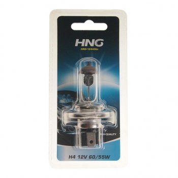 176 р. Лампа 12V H4 6055W P43t-38 блистер (1шт.) Long Life HNG HNG 12443бл  с доставкой в г. Кемерово. Увеличить фотографию 1