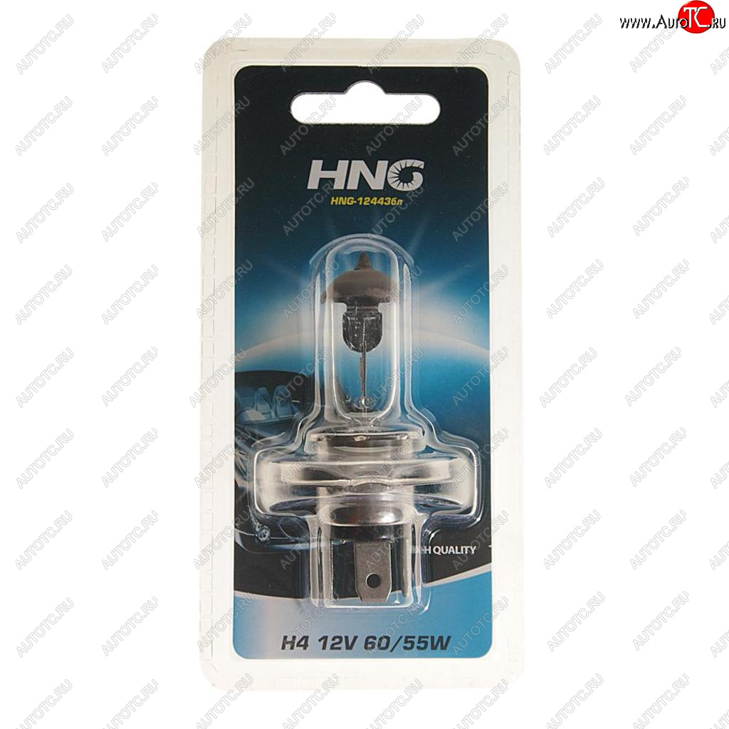 176 р. Лампа 12V H4 6055W P43t-38 блистер (1шт.) Long Life HNG HNG 12443бл  с доставкой в г. Кемерово