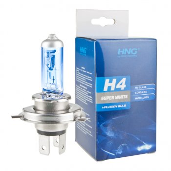 152 р. Лампа 12V H4 6055W P43t Super White HNG HNG 12443sw  с доставкой в г. Кемерово. Увеличить фотографию 3