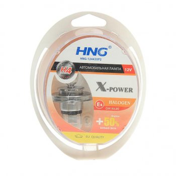 619 р. Лампа набор 12V H4 6055W+50% P43t+W5W бокс (2шт.+2шт.) X-Power HNG HNG 12443xp2  с доставкой в г. Кемерово. Увеличить фотографию 1