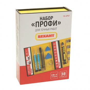 1 229 р. Набор инструментов для ювелирных работ 38 предметов Профи REXANT REXANT 12-4761  с доставкой в г. Кемерово. Увеличить фотографию 3