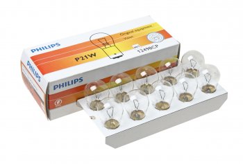 57 р. Лампа 12V P21W BA15s PHILIPS PHILIPS 12498cp  с доставкой в г. Кемерово. Увеличить фотографию 1