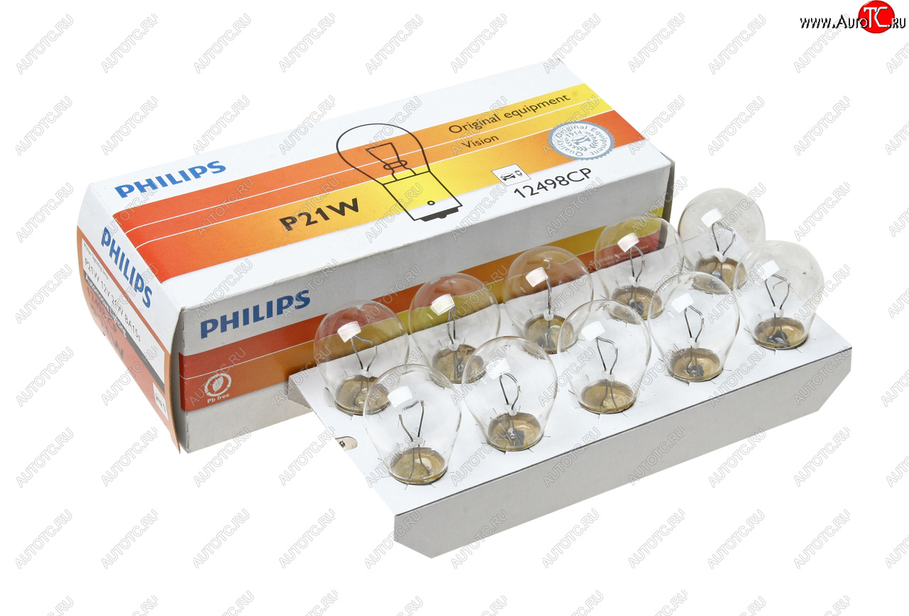 57 р. Лампа 12V P21W BA15s PHILIPS PHILIPS 12498cp  с доставкой в г. Кемерово