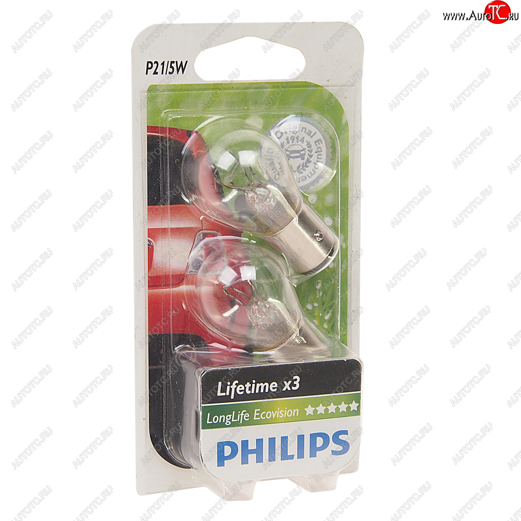 459 р. Лампа 12V P215W BAY15d блистер (2шт.) Long Life Eco Vision PHILIPS PHILIPS 12499llecob2  с доставкой в г. Кемерово