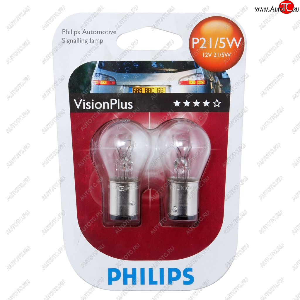 399 р. Лампа 12V P215W BAY15d +60% блистер (2шт.) VisionPlus PHILIPS PHILIPS 12499vpb2  с доставкой в г. Кемерово