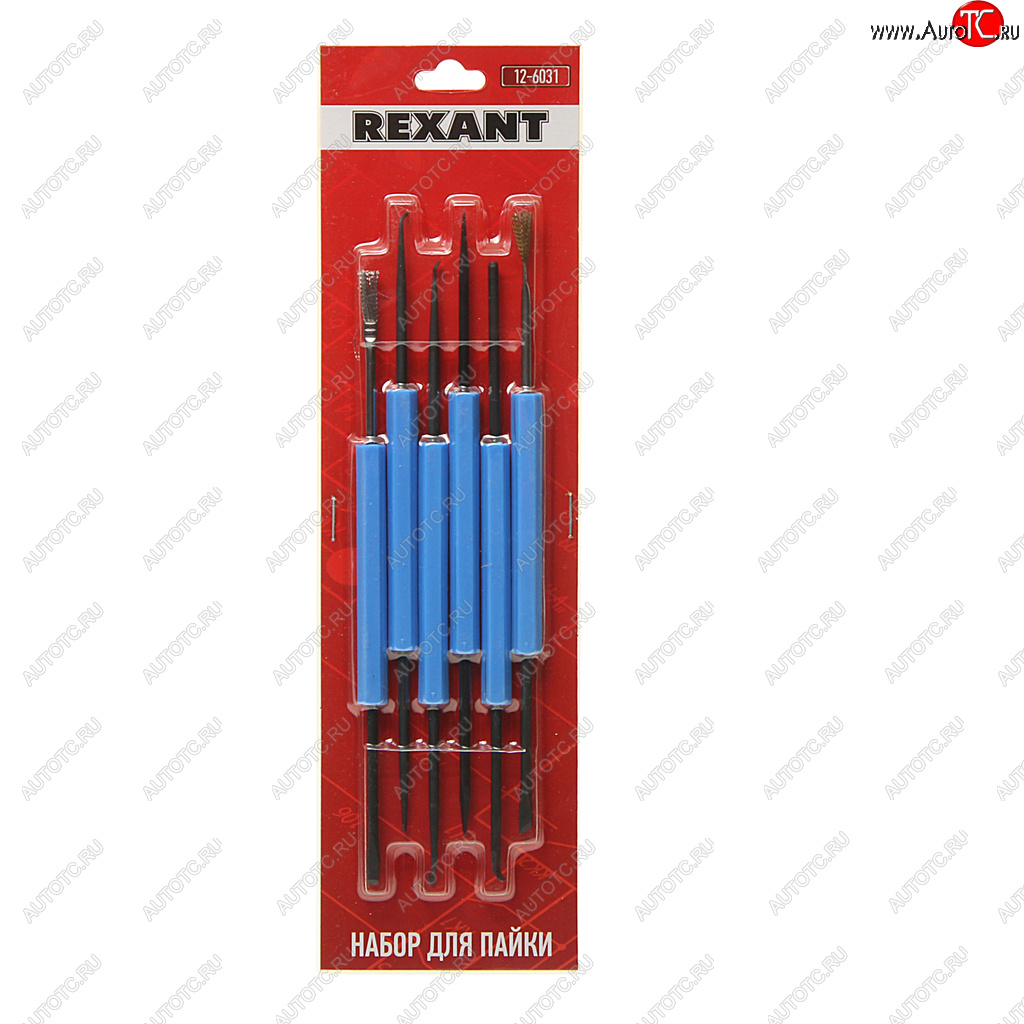 689 р. Набор для пайки 6 предметов REXANT REXANT 12-6031  с доставкой в г. Кемерово