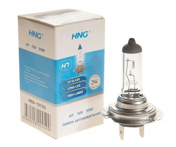 115 р. Лампа 12V H7 55W PX26d Long Life HNG HNG 12755  с доставкой в г. Кемерово. Увеличить фотографию 1