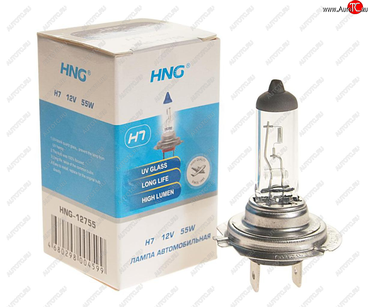 115 р. Лампа 12V H7 55W PX26d Long Life HNG HNG 12755  с доставкой в г. Кемерово