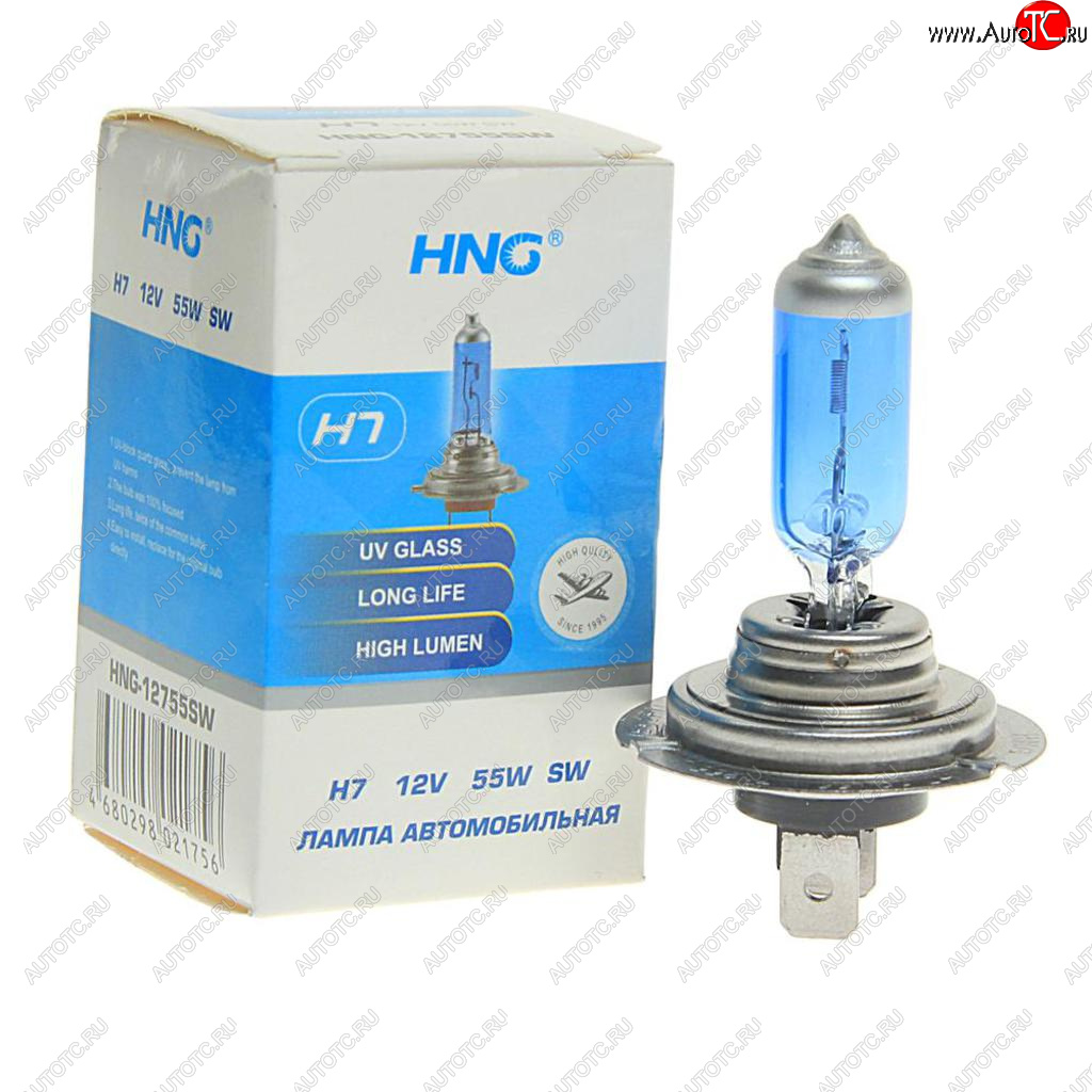 127 р. Лампа 12V H7 55W PX26d Super White HNG HNG 12755sw  с доставкой в г. Кемерово