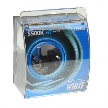 299 р. Лампа 12V H7 55W PX26d 5500К бокс (2шт.) Super White HNG HNG 12755sw2  с доставкой в г. Кемерово. Увеличить фотографию 1