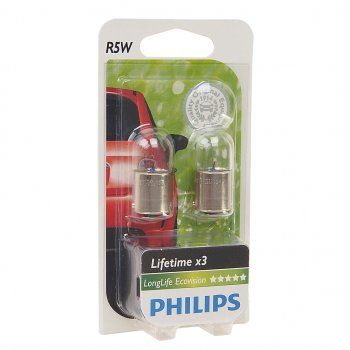 264 р. Лампа 12V R5W BA15s блистер (2шт.) Long Life Eco Vision PHILIPS PHILIPS 12821llecob2  с доставкой в г. Кемерово. Увеличить фотографию 1