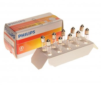 103 р. Лампа 12V C3W SV6 PHILIPS PHILIPS 12848cp  с доставкой в г. Кемерово. Увеличить фотографию 1