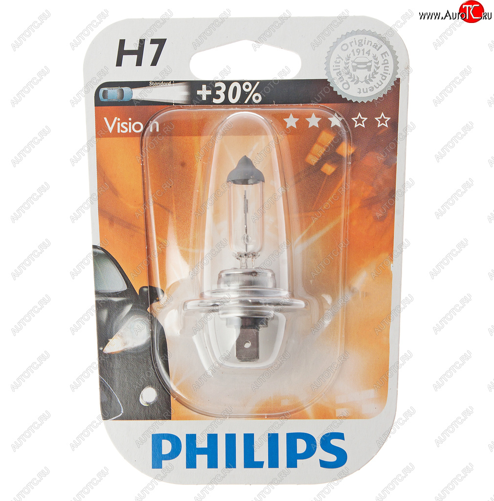 579 р. Лампа 12V H7 55W PX26d +30% блистер (1шт.) Premium PHILIPS PHILIPS 12972prb1  с доставкой в г. Кемерово