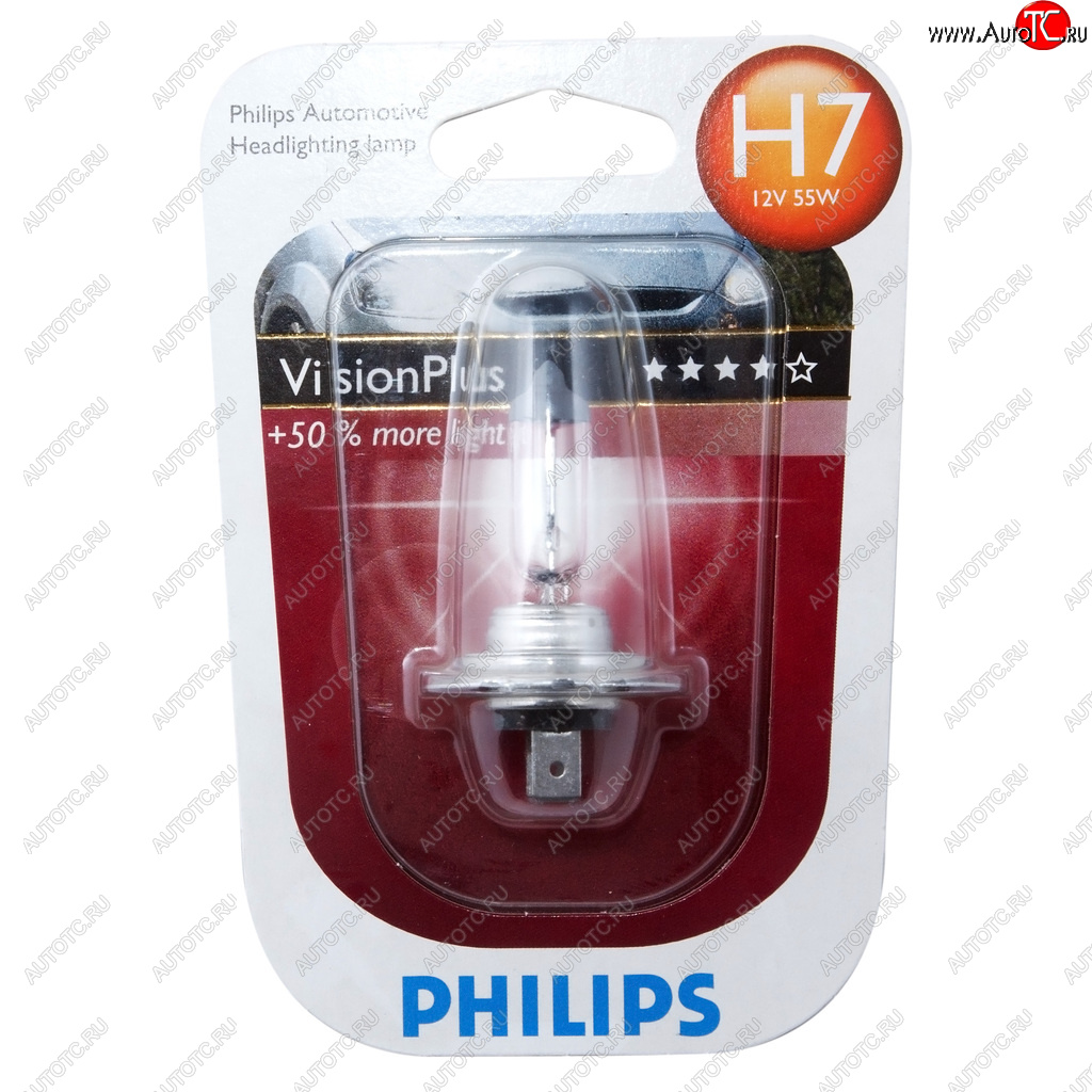 1 089 р. Лампа 12V H7 55W PX26d +60% блистер (1шт.) Visionplus PHILIPS PHILIPS 12972vpb1  с доставкой в г. Кемерово